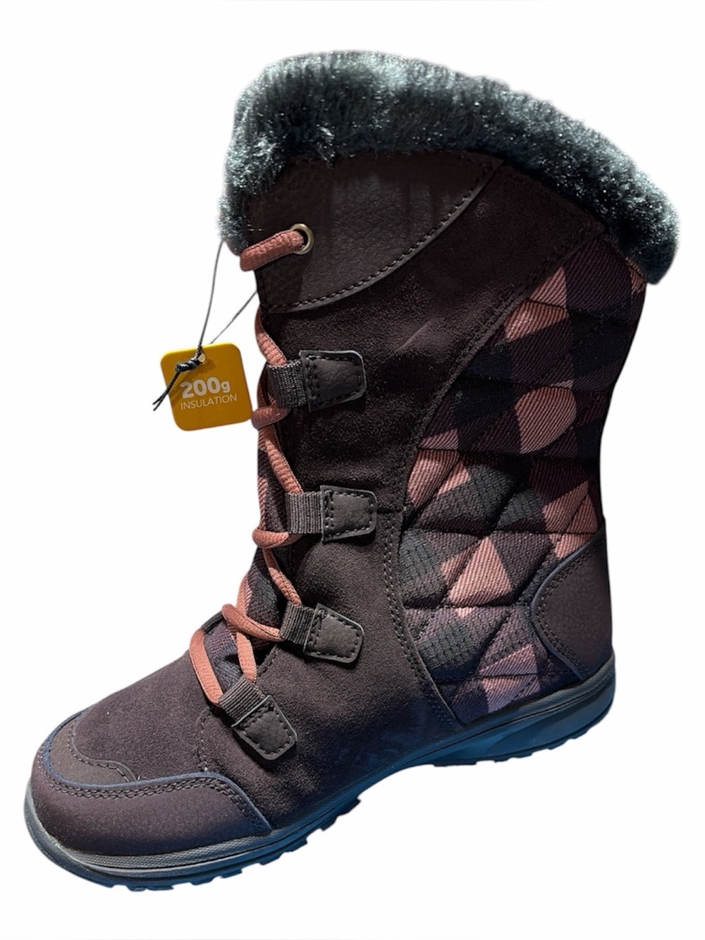 Columbia Women's Pink and Brown Quilted Ice Maiden II